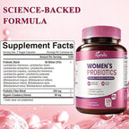 Women Probiotics 50 Billion CFU: Probiotics for Women with Prebiotics & Cranberry, 16 Strain Probiotic Supplement for Digestive Gut Health, Vaginal & Urinary Tract Support Vegan Probiotic 120 Capsules