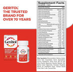 Geritol, Multivitamin Supplement, Contains B-Vitamins, Antioxidants, Vitamins C, E & D and Iron, 27 Essential Vitamins and Minerals, Gluten-Free, Non-GMO, No Artificial Sweeteners, 100 Tablets, 2 Pack