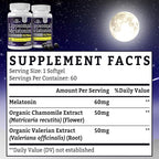 Fogoro Melatonin 60mg-Fall Asleep Faster, Stay Asleep Longer,High Dose, 60 Count(pack of 2)