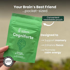 Cogniforte On-The-Go Brain Supplement for Memory and Focus, 5-Day Trial Pack | Enhanced Cognitive Support, Mental Clarity | L-Theanine, Ginkgo Biloba, Taurine & Caffeine