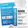 NMN Supplement 500mg - Beta Nicotinamide Mononucleotide Supplements to Boost NAD+ Levels & Cellular Energy, Supports Healthy Aging - 60 Vegan Capsule