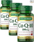 Nature's Bounty CoQ10,Helps Maintain Healthy Blood Pressure,100 mg,Rapid Release Softgels,75 Count (Pack of 3)