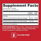 Qunol Ultra CoQ10 100mg Softgels- 3x Better Absorption, Antioxidant for Heart Health & Energy Production, Coenzyme Q10 Vitamins and Supplements, 3 Month Supply, 90 Count
