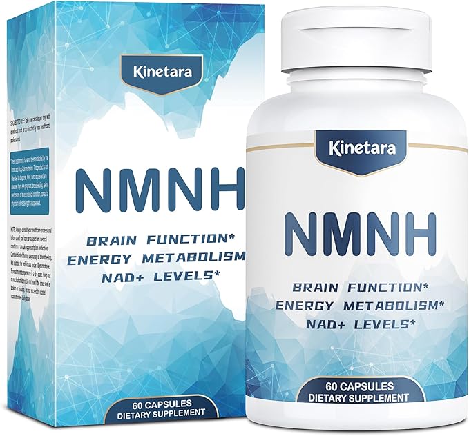 NMNH (NMN Supplement Alternative), NAD+ Supplement with Dihydronicotinamide Mononucleotide for Cellular Health, Healthy Aging & Sustained Energy, 60 Capsules