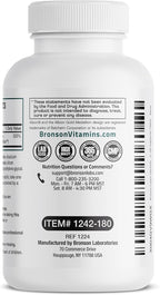 Bronson Copper Glycinate 3mg Chelated Superior Absorption Non-GMO, 180 Vegetarian Tablets
