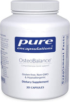Pure Encapsulations OsteoBalance | Hypoallergenic Supplement to Promote Calcium Absorption and Enhance Healthy Bone Mineralization* | 351 Capsules