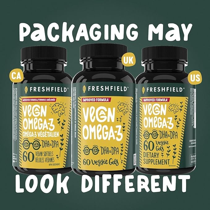 Vegan Omega 3 DHA: Algae Oil, Most Reviewed, Carrageenan Free, Tested, No Heavy Metals, Fish Oil Alt, Plant Based Omega. Supports Heart, Brain, Joint Health w/DPA
