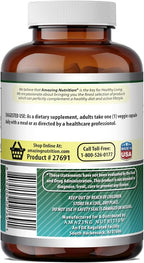 Amazing Formulas Biotin (Vitamin B7) 10,000 Mcg | Veggie Capsules Supplement | Non-GMO | Gluten-Free | Made in USA (1 Pack | 240 Count)