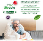 Lifeable Vitamin C - Great Tasting Natural Flavor Gummy Supplement - Vegetarian GMO-Free Chewable Vitamins - for Immune Support - 90 Gummies (1050 mg)