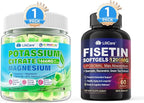 Fisetin Supplement, Potassium Citrate Gummies, 2 Pack
