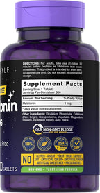 Carlyle Melatonin 1 mg | 300 Low Dose Tablets | Drug Free Aid | Vegetarian, Non-GMO, Gluten Free