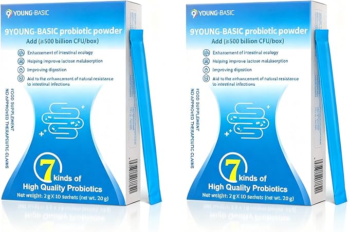 Organic Probiotic Powder for Women and Men - Probiotics 500 Billion CFU - High Bifido Quick-Acting Formula with Enzymes, Prebiotics for Digestive and Immune Health - 20-Day Max Care (2)