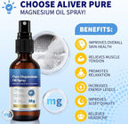 2 Fl Oz Magnesium Oil Spray - Pure & Organic - High Concentration Magnesium - Non-GMO, Gluten-Free - Easy to Absorb (1pc)