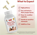 ANDREW LESSMAN Healthy Hair, Skin and Nails 360 Capsules - 3000 mcg High Bioactivity Biotin, B-Complex. Promotes Beautiful Skin, Strong Nails. No Additives Hair Growth Vitamins Biotin Supplement