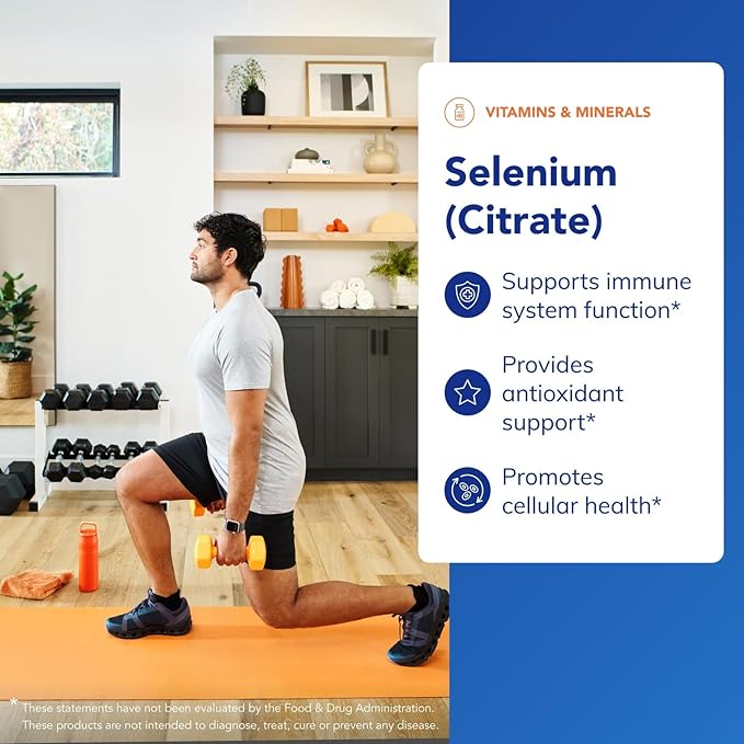 Pure Encapsulations Selenium (Citrate) - for Immune System Support & Cellular Health - Antioxidant Supplement - Supports Blood Flow* - Gluten Free & Vegan - 180 Capsules