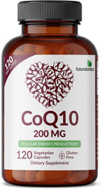 Futurebiotics CoQ10 200 MG Cellular Energy Production, 120 Vegetarian Capsules
