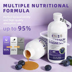 Potassium Magnesium Supplement Liquid - High Absorption Calm Magnesium Complex & Potassium Plus Calcium, Vitamin D3, Zinc for Bone & Energy & Immune Support - 16 Fl oz