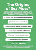 Lunakai USA Made Irish Sea Moss Capsules with Black Seed Oil, Ashwagandha, Burdock Root & Bladderwrack, 60ct