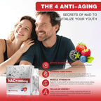 NAD 1000mg Liquid Supplement, NAD+ Liquid Supplement with Nicotinamide Riboside, Resveratrol & PQQ, NAD+ Supplements for Men & Women, Healthy Aging & Boosts Cellular Energy – 30 Packs