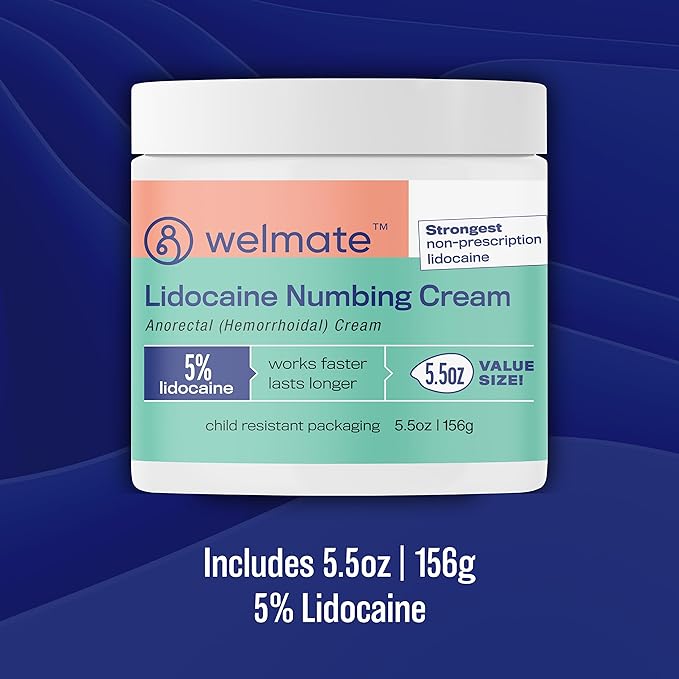 WELMATE Recovery Bundle: Sodium Chloride Tablets, 300ct + 5% Lidocaine | Numbing Cream 5.5 Oz