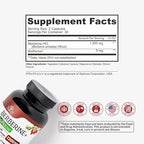 Nutreb Berberine Supplement 1200mg - 5X Higher Absorption - Ultra Pure 98% Berberine HCL - Healthy Weight Management, Immune Support - Non GMO, Manufactured in USA - 60 Vegan Capsules