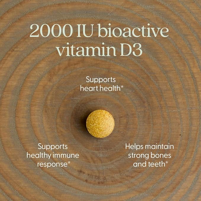 New Chapter Fermented Vitamin D3 2,000 IU, Organic, ONE Daily for Immune, Heart & Bone Support + Whole-Food Turmeric, Adaptogenic Reishi Mushroom, 100% Vegetarian, Gluten Free, 90 Count
