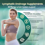 Lymphatic Drainage Supplements, 480 Softgels, Lymph System Support Supplement for Women & Men, 21-in-1 Herbal Blend with Echinacea, Dandelion, Burdock, Bromelain, Calendula, Turmeric & More, 2 Bag