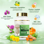 Liver Cleanse Detox & Repair - Milk Thistle Supplement, with Silymarin, N-Acetyl Cysteine(NAC), Artichoke, Turmeric & Dandelion for Liver Detox, Cleanse, Gluten Free, Non-GMO - 360 Capsules