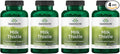 Swanson Milk Thistle (Standardized) - Herbal Liver Support Supplement w/ 80% Silymarin - Natural Formula Helping to Maintain Overall Health & Wellbeing - (120 Capsules) (4 Pack)