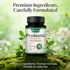 Skin Probiotics Gut-Skin Care Routine Supplement Face Probiotics, Non-GMO, Vegan - 60 Capsules