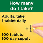 Nature Made Vitamin B1 100mg, Thiamine B1 Supplement for Energy Metabolism Support, 100 Tablets, 100 Day Supply