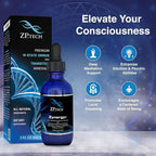 Zynergy Plus Colloidal Gold Liquid | All Natural, Pure Monoatomic 24k Food Grade Mineral Au & Indium | Ormus Gold Oil Supports Pineal Gland, Anti-Aging, Meditation, Yoga, Third Eye