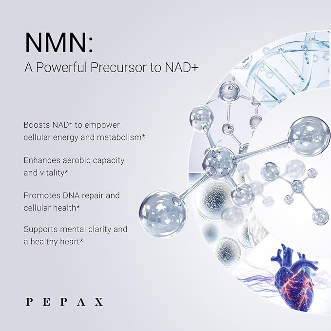 NMN Supplement 500mg - 99% Pure NMN Supplement Capsules for Increased NAD Levels & Healthy Aging - Third Party Tested Stabilized Capsules, cGMP Certified, 90 Liposomal NMN (45 Servings)