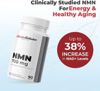 Austinootropics NMN Nicotinamide Mononucleotide 700 mg per Serving – NMN Capsules, 90 Capsules, Single Ingredient Formula, No Additives