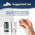 Deep Sleep Formula, Natural Sleep Aid Without Melatonin, Magnesium Bisglycinate, L. Theanine, Inositol, Sleep Pills for Adults, 60 Vegan Capsules