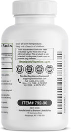 Bronson Milk Thistle Silymarin Marianum & Dandelion Extract Liver Health Support, Antioxidant Support, Detox, 90 Capsules