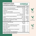 Emma Gut Health Relief Supplement, Doctor Endorsed Formula for Women & Men, Leaky Gut & Digestive Support for Constipation, Bloating & Gas Relief with Berberine, Resveratrol, Quercetin, 60 Capsules