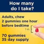 Nature Made Melatonin 10mg per serving Gummies for Adults, Maximum Strength Dosage Sleep Aid, 100% Drug Free, 70 Count Melatonin Gummies, 35 Day Supply