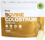 Grass Fed Whole Bovine Colostrum Powder for Women & Men – First Day Milking, Non GMO, Soy Free, Keto, Gluten Free – 28 Servings, 2.96 oz, Unflavored, Made in USA