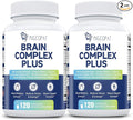 2-Pack Brain Supplements for Memory & Focus | Nootropic with Bacopa, Lion's Mane, Alpha GPC | Mental Clarity & Cognitive Support | Vitamin B6 & B12 – 240 Caps (120/Bottle)