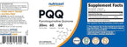Nutricost PQQ (Pyrroloquinoline Quinone) 20mg, 60 Capsules - Vegetarian Capsules, Non-GMO, Gluten Free