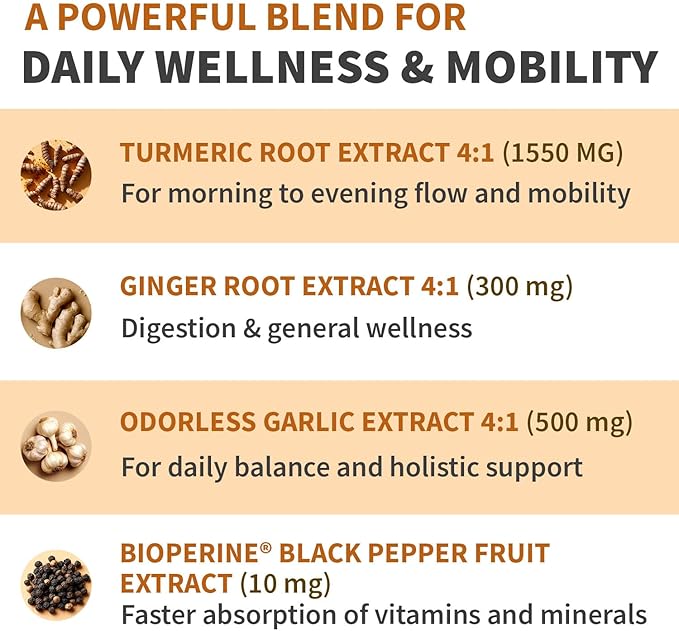 Extra Strength Turmeric Capsules - High-Absorption 2360 mg Curcumin Supplements, Non-GMO Blend for Digestive Comfort & Daily Support - Organic Turmeric Supplement with Black Pepper (240ct, Pack of 2)