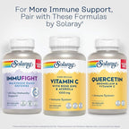 SOLARAY Vitamin C 1000mg - Time Release Vitamin C Capsules w/Rose HIPS and Acerola for Bioflavonoid Support - Two-Stage, All-Day Immune Support - Vegan, 60 Day Guarantee
