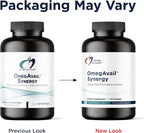Designs for Health OmegAvail Synergy - Omega Complex for Adults - Omega 3-6-7-9 Fatty Acids from Borage and Macadamia Oil + Triglyceride (TG) Fish Oil with DHA & EPA (60 Softgels)