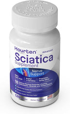 Advanced Sciatic Nerve Support Relief: Alpha Lipoic Acid - 18 in 1 Sciatica Supplements - Vitamin B Complex - Made in USA (120 Capsules)