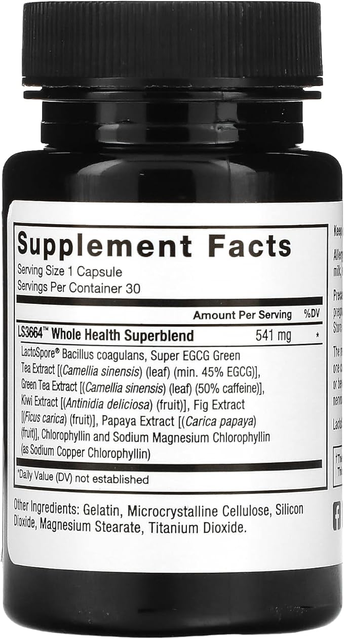 Force Factor ProbioSlim Probiotics for Women and Men, Probiotics for Digestive Health to Reduce Bloating, Gas, & Occasional Diarrhea, with Prebiotics, LactoSpore, & Green Tea for Energy, 30 Capsules