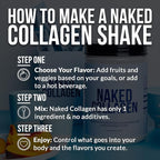 NAKED Vanilla Collagen Peptides Protein Powder, 25 Servings, Pasture-Raised, Grass-Fed Hydrolyzed Collagen Supplement, Paleo Friendly, Non-GMO, Keto, Gluten Free, 19.4oz