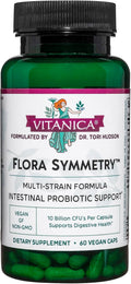 Vitanica Flora Symmetry, Shelf Stable Probiotic Supplement, Dr Formulated Probiotics for Women, Probiotics for Men and Adults, Acidophilus Probiotic, Non-GMO, Vegetarian, 60 Count (Flora Symmetry)