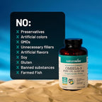 NatureWise Quadruple Strength Omega 3 Fish Oil 4080mg- Natural TG Form + Wild Caught - 2450mg Omega 3 + 1350mg EPA 900mg DHA - Burpless - Non-GMO & USA Manufactured - 120 Softgels[40 Day Supply]