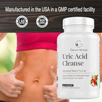 Uric Acid Cleanse – Supports Kidney, Liver, Gallbladder & Urinary Tract Health, Advanced Herbal Formula - 60 Capsules (Pack of 2)